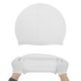 thumbnail image 5 of Unique Bargains 1 Pc Waterproof Bubbles Texture Swimming Cap White, 5 of 5