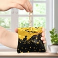 thumbnail image 4 of PU Leather Coin Purse Wallet Compact Water-Resistant Card Cases Money Organizers Starry Night Sky with Cat, 4 of 7