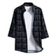 thumbnail image 1 of Mens Camisas de Manga Corta Formal Color Impresión Cuello de Vuelta, Blusa Casual para Al Aire Libre, Diario Y Otoño Primavera Desgaste, 1 of 4