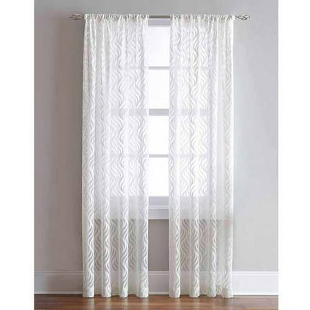 Lyric Rod Pocket Sheer Curtain Panel Walmart Com