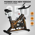 thumbnail image 4 of Pooboo Indoor Cycling Exercise Bikes Stationary Fitness Cycle Upright Cycling Belt Drive for Home Cardio Workout 350lb, 4 of 8