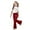 C54/Brick Red, variant on XIYON Cute Clothes For Girls Stylish Girls Casual Outfit With Bow Printed And Flared Pants 2 Piece Toddler Comfy Daily Wear 9-10 Years