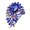 Blue, variant on Xinyolin Elegant Colorful Rhinestone Glass Brooch Vibrant Color Irregular Shape Pin Shawl Scarf Suit Collar Badge Outfit Accessories