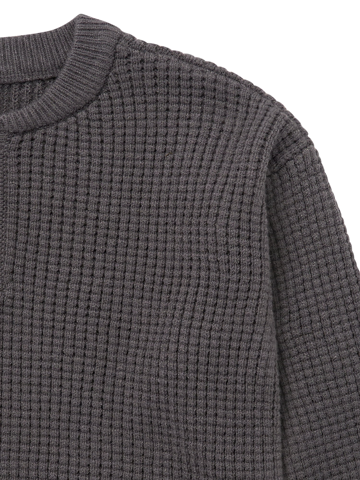 Modern Moments by Gerber Toddler Boy Waffle Henley Sweater Knit, 12 Months - 5T