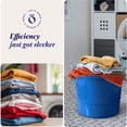 thumbnail image 6 of Homz 17-Gallon Indoor Outdoor Storage Bucket with Handles, Blue (4 Pack), 6 of 9