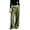 *Army Green, variant on ClodeEU Women's High Waisted Draped Pleated Wide Leg Dress Pants,Slimming Casual Work Trousers ,Women's Plus L