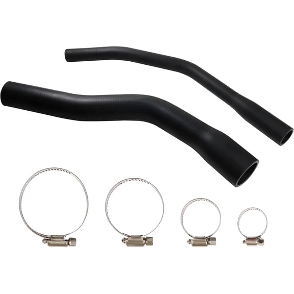 Navellon Fuel Filler Vent Hose Kit 52100131AD 52100132AB Replacement with Clamps for Jeep Cherokee XJ 1997-2001 (Black)