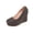 Exquisite Shoes - Black, variant on Wedge Heels for Women Closed Toe High Elevated Pumps Glitter Sparkly Slip On Dress Shoes for Evening Party Wedding Prom Elegant Formal Footwear