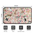 thumbnail image 5 of Chihuahua and Flower Florals Door Rugs,Washable Non Slip Door Mats Indoor,Decorative Door Mats,Entry Mat Indoor for Entrance,Bedroom,Kitchen,Bathroom,30"x17", 5 of 6