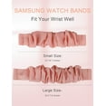 thumbnail image 5 of Wearlizer 2 Packs Compatible with Samsung Galaxy Watch 7 6 5 4 FE 40mm 44mm/Watch 6 Classic/Watch 5 Pro/Watch 4 Classic/Active 2/Watch 3 41mm Women, 20 mm Elastic Watch Bands, 5 of 6