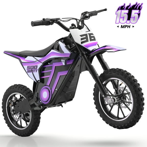 Electric Dirt Bike for Kids, YKJS Electric Motorcycle with 15.5MPH Max Speed, Electric Bike for Kids, Kids Electric Dirt Bike with 23.6 Miles Max Range, Kids Electric Motorcycle with 500W Motor