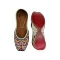 thumbnail image 5 of Women Shoe Punjabi Jutti Copper Zari Beaded Work Flat Mojari Sandals US 8/ EURO 38.5, 5 of 5