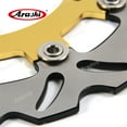 thumbnail image 4 of Arashi Front Brake Disc Rotors for Yamaha MXT 850 NIKEN 2018-2019 / XSR900 ABS 2016-2019 / XSR 900 ABARTH ABS 2017-2018 Motorcycle Replacement Accessories Gold, 4 of 5