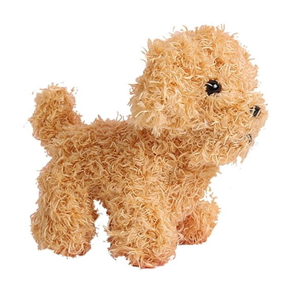10CM Teddy Dog Plush Toy – Cute Curly-Haired Mini Stuffed Dog for Kids, Teens, Birthday Gifts & Home Decoration, Apricot