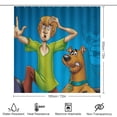 thumbnail image 2 of Scooby Doo 4 Piece Shower Curtain Set with Non-Slip Rugs, Toilet Lid Cover and Bath Mat, Cartoon Bathroom Decor Waterproof Shower Curtain with 12 Hooks, 72 x 72inch, 2 of 8