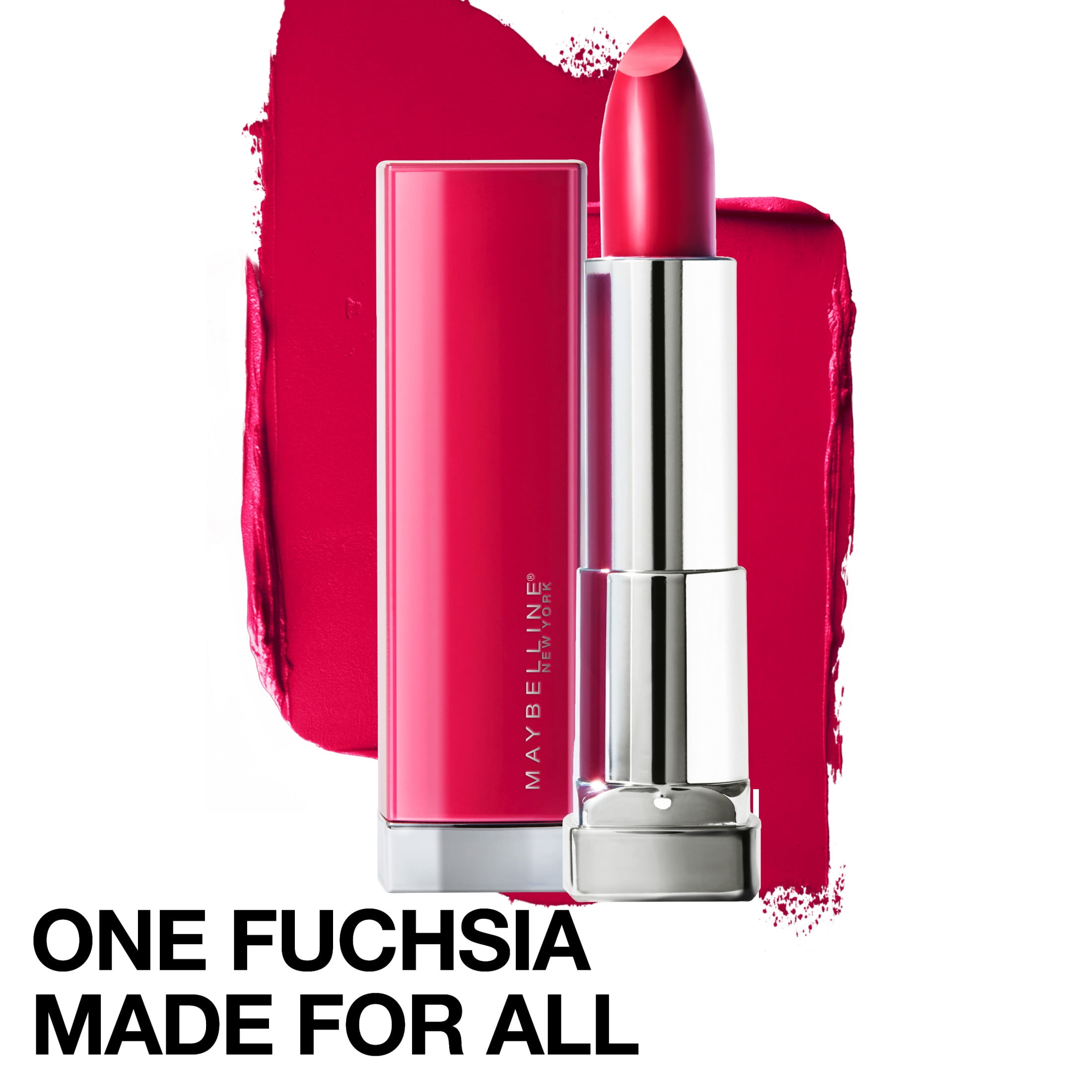 (2 pack) Maybelline Color Sensational Made For All Lipstick, Fuchsia For Me