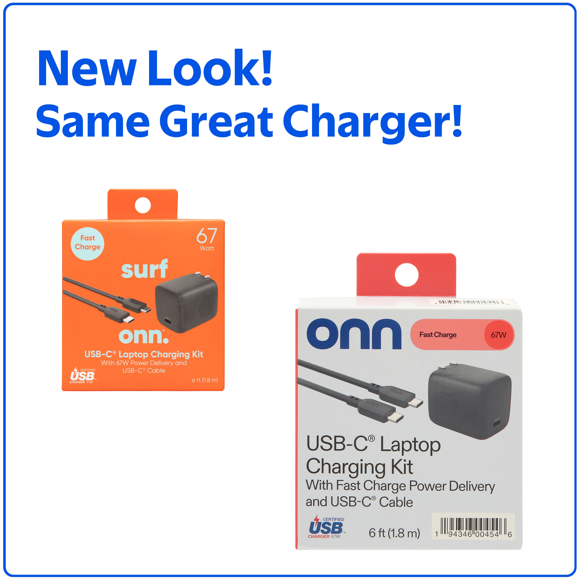 Cargador para laptop onn GAN de 67W con puerto USB-C, compatible con Apple, Dell, HP, Asus, Acer, Lenovo, gris 4