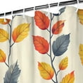 thumbnail image 5 of Shower Curtain for Bathroom Maple Leaf Orange Fall Harvest Bathroom Curtain Durable Simple Bathroom Curtains Hooks Included,72x72Inch, 5 of 5