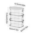 thumbnail image 3 of IHXORA Set of 3 Transparent Spice Containers with Sealed Lids and Non Slip Feet Perfect for Organizing Condiments in RVs and Home Kitchens, 3 of 6