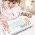 thumbnail image 1 of Juguete Musical Interactivo Xihbxyly Multicolor Teclado de Piano Portátil con Efectos de luz, 1 of 6