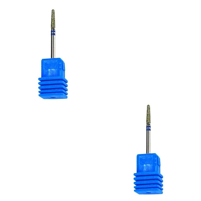 Decodeary 17 Types Nail Drill Bit Rotate Burr Cuticle Clean Manicure Tools No.10 2Set
