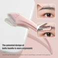 thumbnail image 5 of Eyebrow Trimmer Set, Stainless Steel Curved Eyebrow Razor Eyebrow Scissors with Comb Easy Brow Trimming Take It Anywhere for Beginners S7P8, 5 of 9