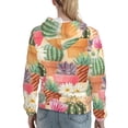 thumbnail image 7 of Kdxio Succulent And Cactus Print Womens Oversized Hoodies Sweatshirts Hooded Pullover Tops Sweaters Casual-X-Large, 7 of 7