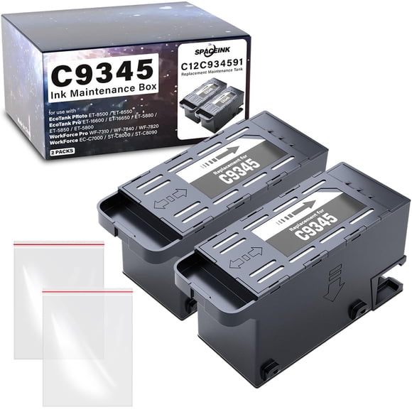 Caja de mantenimiento de tinta de repuesto Spaceink C9345 para ET-8550