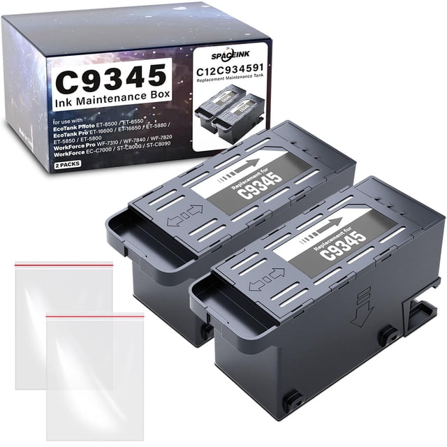 Caja de mantenimiento de tinta de repuesto Spaceink C9345 para ET-8550