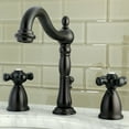 thumbnail image 2 of Kingston Brass KB1975PKX Duchess Widespread Bathroom Faucet with Plastic Pop-Up, Oil Rubbed Bronze, 2 of 4
