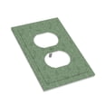thumbnail image 7 of DouZhe 1-Gang Duplex Outlet Cover, Green Paisley Water Drops Bubbles Decorative Wall Plates, 7 of 7