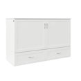thumbnail image 1 of AFI Hamilton Coffre-Lit Escamotable avec Station de Recharge, Grand Lit, Blanc, 1 of 2