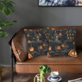 thumbnail image 5 of Halloween Throw Pillow Covers, Halloween Village Nightscape A Halloween Decorations Square Pillow Cases with Invisible Zipper for Bed Couch Sofa, Farmhouse Halloween Decor-2 Pack 20x20, 5 of 6