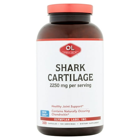 Olympian Labs Shark Cartilage, 2250 mg Capsules, 300