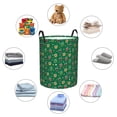 thumbnail image 4 of Balery Milk Tea Cesta de ropa redonda con asas, impermeable, independiente, para ropa, juguetes, dormitorio y familia-Small, 4 of 6