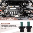 thumbnail image 2 of Unique Bargains 118106N202/11810-EA200 Válvula PCV para Nissan Altima 07-15 para Nissan Frontier 2005-2015 Válvula de Ventilación Positiva del Cárter Plástico Negro Verde 2 pcs, 2 of 7