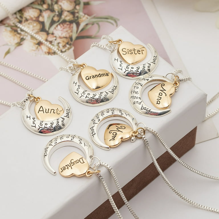 Riapawel Best Gifts for Women Mom Necklace Birthday Mothers Day Jewelry Gifts for Mom Grandma Wife from Daughter Son