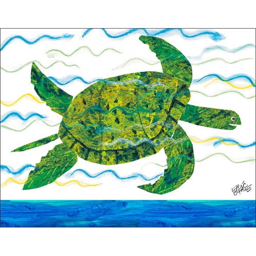Oopsy Daisy S Eric Carle S Sea Turtle Canvas Wall Art Size 18x14 Walmart Com Walmart Com