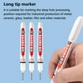 thumbnail image 6 of Acrylic Paint Markers Acrylic Markers Permanent Markers Long Carpenter Ink Marker Pens Upgrade Colorful Carpenter Pen Construction Markers Marking Tool For Bathroom Woodworking 4 Color 3ml, 6 of 8