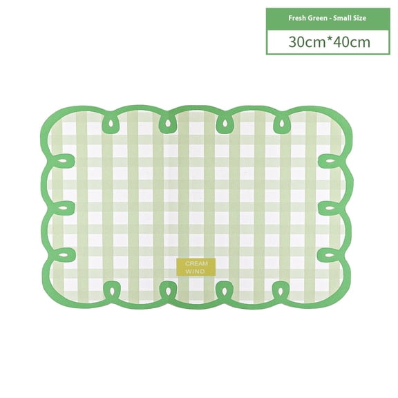 Coffee Bar Mat for Countertop Super Absorbent Stain Cuttable Dish Drying Mat for Kitchen Counter (bright green)