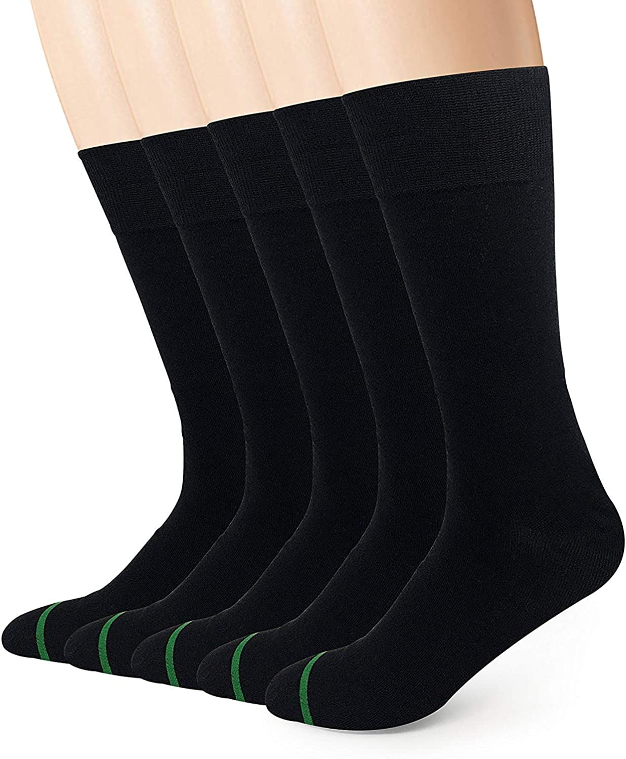 SERISIMPLE Cotton Dress Sock Crew Thin Dress Sock Comfortable