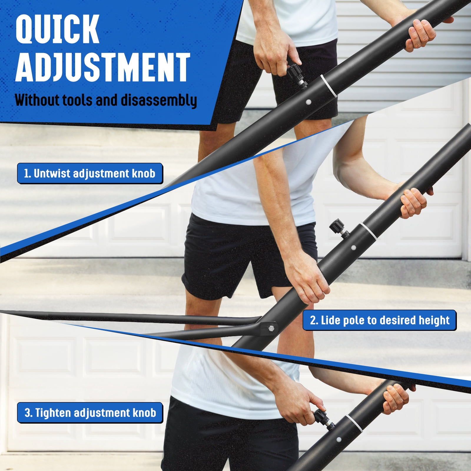 SERAY Basketball Hoop with 44 inch Backboard and 2 Wheels, Basketball Hoop Outdoor 3.8-10 feet Adjustable Height for Kids/Adults Outdoor/Indoor Sports