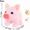 thumbnail image 7 of Electric Pig Plush Realistic Toy, Animated Walking Piggy with Twitching Nose & Wagging Tail, Interactive Stuffed Animal Toy, 7 of 7