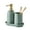 green, variant on Better Homes & Gardens 3-Piece Ceramic Apothecary Bathroom Set, Blue