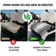 thumbnail image 4 of Golf Cart Seat Covers for 2 Seater,Gray Vertical Stripes Microfiber Cart Seat Towel Blanket,Retro Simple Neutral Abstract Lines Absorbent NonSlip Bench Seats Protector for Golf Course 51"x31", 4 of 9