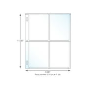 Four Pocket Page Protectors For Photos, Postcards or Tarot Cards, Pack of 25