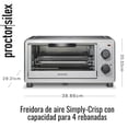 thumbnail image 3 of Horno Tostador y Freidora de Aire 4 en 1 - Proctor Silex Simply-Crisp, 1200W, Capacidad para 4 Rebanadas / Pizza Personal (Reacondicionado), 3 of 7