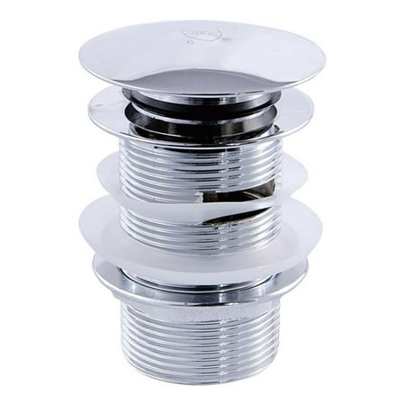 Trimscape Toe-Touch Tub Drain with Overflow, Polished Chrome