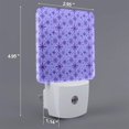 thumbnail image 2 of Cauagu Purple Snowflake Elegance Print LED Nightlight,0.5W Night Lights Plug into Wall 1 Pack with Dusk-to-Dawn Light Sensor Soft Glow Lamp for Bathroom Adult Hallway-UK, 2 of 7
