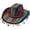 style 3, variant on Rainbow Sequined Cowboy Hat Style3 56-58cm Sparkly Wide Brim Cap for Music Festivals Celebrations